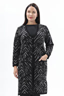 Shefame Kadın Uzun Ceket 2524BK102011