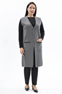 Shefame Kadın Uzun Yelek 2524BK114009