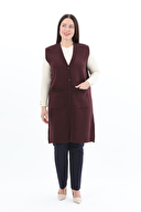 Shefame Kadın Uzun Kadın Yelek 2524BK114009