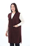 Shefame Kadın Uzun Kadın Yelek 2524BK114009