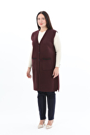 Shefame Kadın Uzun Kadın Yelek 2524BK114009