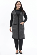Shefame Kadın Uzun Kadın Yelek 2524BK114010