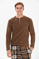 First Company Yarım Düğmeli Polar Pijama Takımı 233EP6005PI