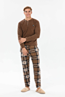 First Company Yarım Düğmeli Polar Pijama Takımı 233EP6005PI