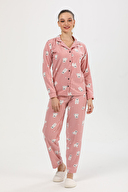 Shefame Fitilli Polar Düğmeli Pijama Takımı 233KP7006PI