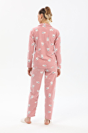 Shefame Fitilli Polar Düğmeli Pijama Takımı 233KP7006PI