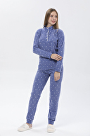 Shefame Fitilli Polar Dik Yaka Pijama Takımı 233KP7008PI