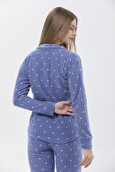 Shefame Fitilli Polar Dik Yaka Pijama Takımı 233KP7008PI