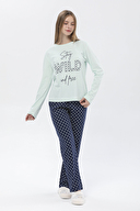 Shefame Kadın Manşetli Basic Pijama Takımı 231PJ80IT