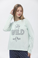 Shefame Kadın Manşetli Basic Pijama Takımı 231PJ80IT