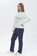 Shefame Kadın Manşetli Basic Pijama Takımı 231PJ80IT