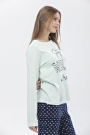 Shefame Kadın Manşetli Basic Pijama Takımı 231PJ80IT