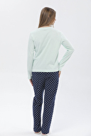 Shefame Kadın Manşetli Basic Pijama Takımı 231PJ80IT