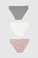 Shefame Kadın 3'lü Desenli Slip Külot 2324K001MD