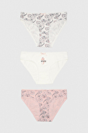 Shefame Kadın 3'lü Desenli Slip Külot 2324K001MD