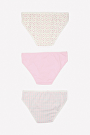 Shefame Kadın 3'lü Desenli Slip Külot 2324K001MD