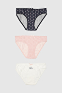 Shefame Kadın 3'lü Desenli Slip Külot 2324K001MD