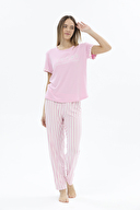 Shefame Kadın Kısa Kollu Pijama Takımı 24KP7004PI