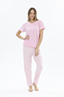 Shefame Kadın Kısa Kollu Pijama Takımı 24KP7004PI