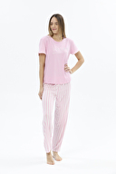 Shefame Kadın Kısa Kollu Pijama Takımı 24KP7004PI