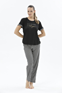 Shefame Kadın Kısa Kollu Pijama Takımı 24KP7005PI