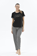 Shefame Kadın Kısa Kollu Pijama Takımı 24KP7005PI