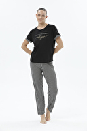 Shefame Kadın Kısa Kollu Pijama Takımı 24KP7005PI