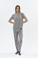Shefame Kadın Kısa Kollu Pijama Takımı 24KP7015PI