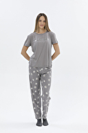 Shefame Kadın Kısa Kollu Pijama Takımı 24KP7015PI