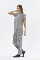 Shefame Kadın Kısa Kollu Pijama Takımı 24KP7015PI