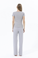 Shefame Kadın Çizgili Pijama Takımı 241OZB3