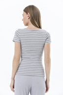 Shefame Kadın Çizgili Pijama Takımı 241OZB3
