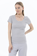 Shefame Kadın Çizgili Pijama Takımı 241OZB3