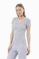 Shefame Kadın Çizgili Pijama Takımı 241OZB3