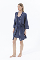 Shefame Kadın Askılı Gecelik Sabahlık Takımı 241OZE1
