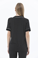 Shefame Kadın Düğmeli Gömlek Yaka Pijama Takımı 241OZE2