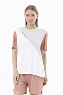 Shefame Blok Detaylı Kısa Kollu İkili Şortlu Takım 241SV20939