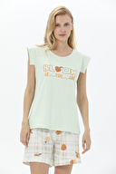 Shefame Baskılı Kolsuz Pijama Takımı 241SV14817
