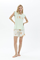 Shefame Baskılı Kolsuz Pijama Takımı 241SV14817