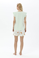 Shefame Baskılı Kolsuz Pijama Takımı 241SV14817