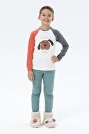 Funfair Erkek Çocuk Sevimli Köpek Baskılı Pijama Takımı 242EC02