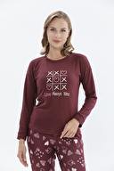 Shefame Kadın Desenli Termal Pijama Takımı 242KTP7010PI