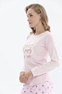 Shefame Kadın Donut Desenli Termal Pijama Takımı 242KTP7014PI