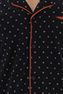 Finesuits Erkek Gömlek Yaka Puantiyeli Pijama Takımı 242SV9414