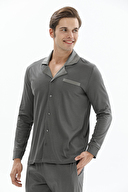 Finesuits Erkek Gömlek Yaka Pijama Takımı 242SV9527