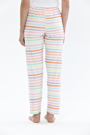 Shefame Kadın Pastel Renkli Çizgi Desenli Pijama Altı 242KTA712PI