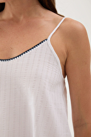 Cottons & Clouds Kadın İp Askılı Çoban Dikiş Pijama Üstü CC9582