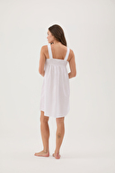 Cottons & Clouds Kadın İp Askılı Refli Gecelik CC9223