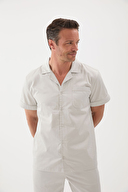 Cottons & Clouds Erkek Kısa Kollu Düğmeli Pijama Üstü CC9815