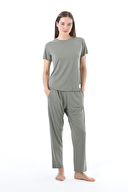 Cottons & Clouds Kadın Kısa Kollu Süprem Pijama Takımı CC7698